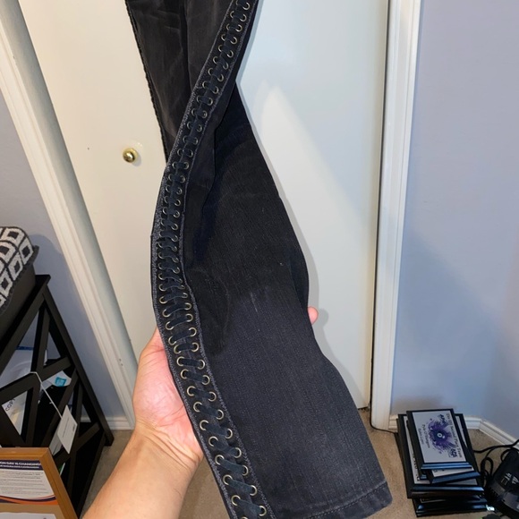 Current/Elliott vintage Black Studded Skinny Jeans - Picture 7 of 10